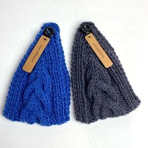 Justin & Taylor 2pcs/set Soft & Cozy Ribbed Knitted Winter Headbands Muffs